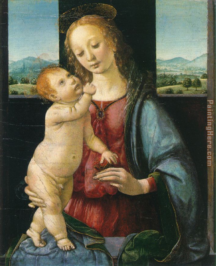 Leonardo da Vinci Madonna and Child with a Pomegranate